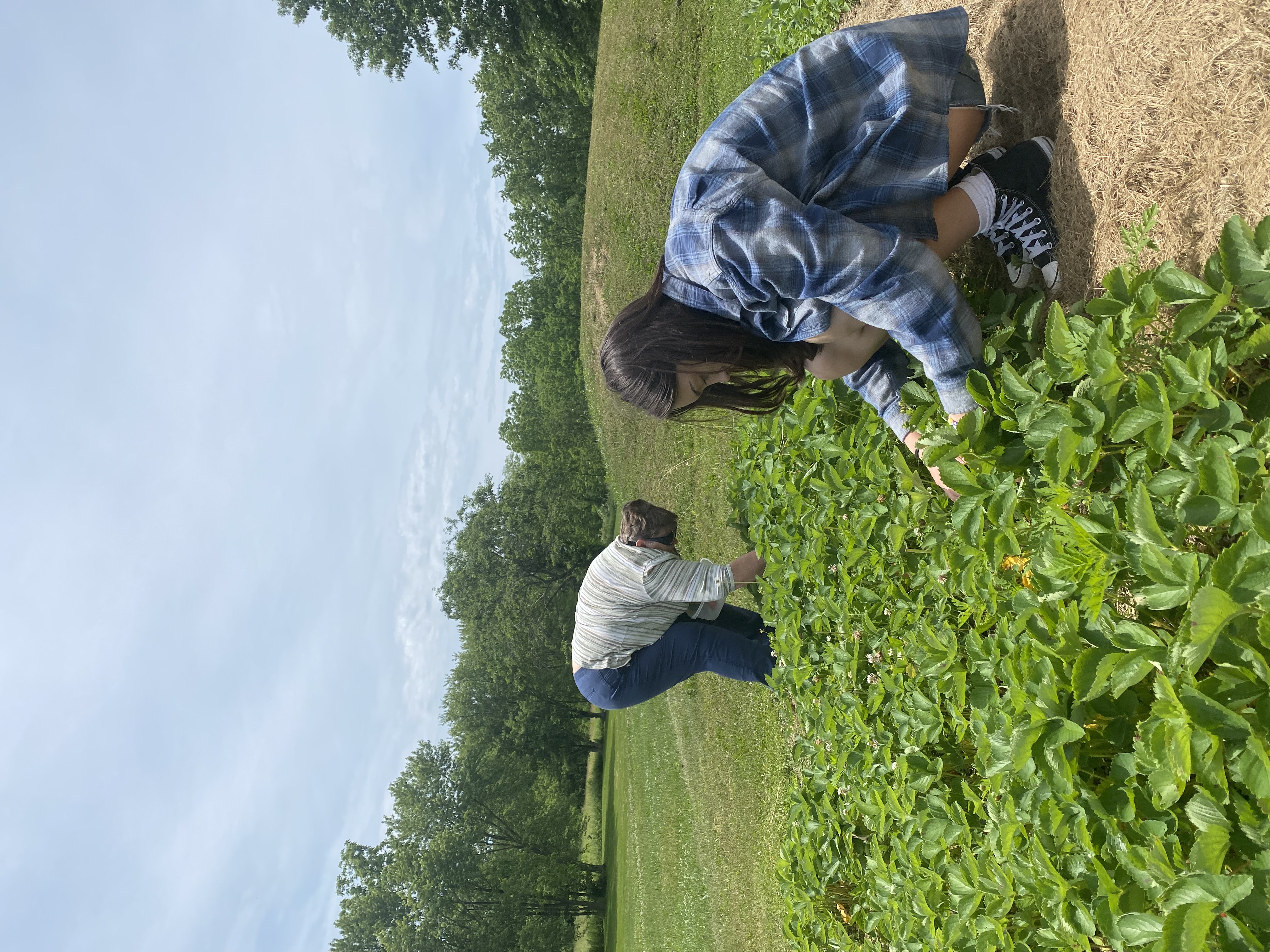 Tammy Leitzel in her garden